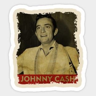 Johnny Cash - NEW RETRO STYLE Sticker